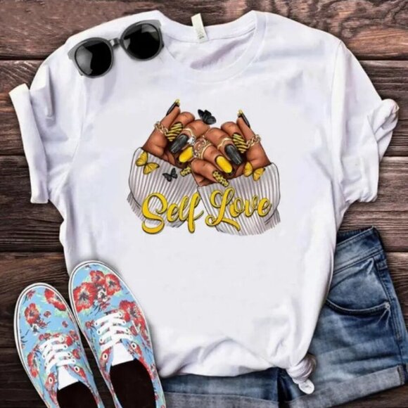 "Self Love" - Custom T-Shirts Made to Order - NWT - Picture 1 of 7